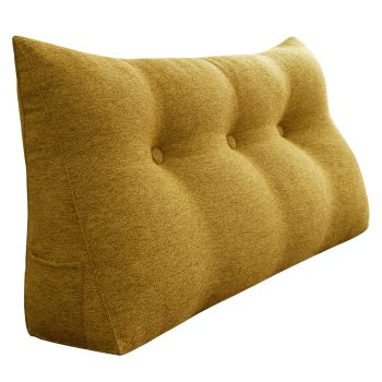 Reading pillow 39inch yellow 01