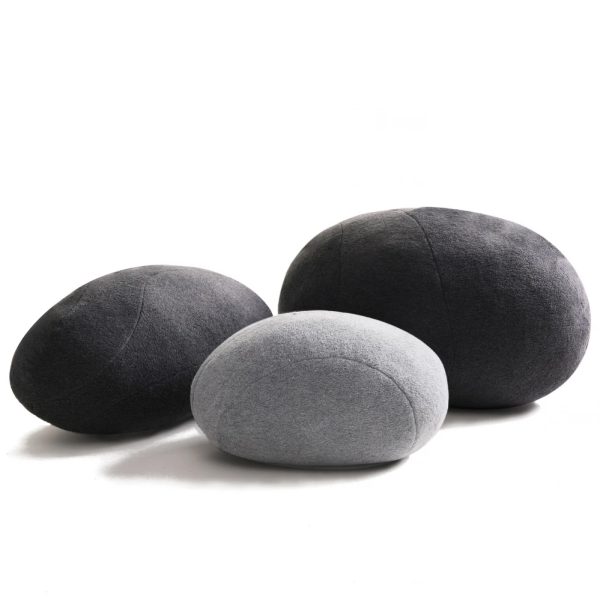 Huge Rock Pillows Pebble Pillows Living Pillows Living Stones Pillows PRE-FILLED Christmas Present ( Max Size Dark Gray ) - Image 5