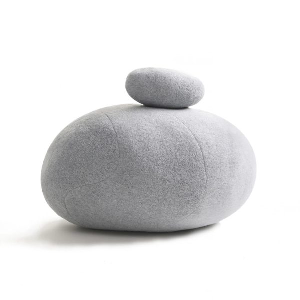 Huge Rock Pillows Pebble Pillows Living Pillows Living Stones Pillows PRE-FILLED Christmas Present ( Max Size Dark Gray ) - Image 6