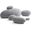 Huge Rock Pillows Living Stones Pillows Pebble Pillows Living Pillows PRE-FILLED Christmas Present ( Light Gray )