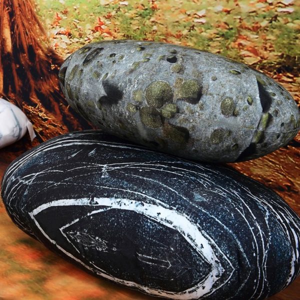 Rock Stone Pebble Pillows Decorative Floor Pillows Accent Throw Pillows Kids Room Pillows 7 Pieces - Image 6