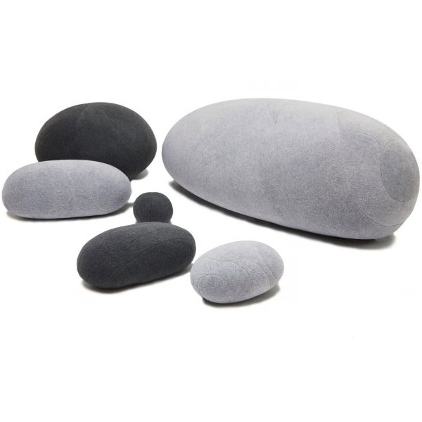 Huge Rock Pillows Living Stones Pillows Living Pillows Pebble Pillows PRE-FILLED Christmas Present ( Max Size Light Gray ) - Image 3
