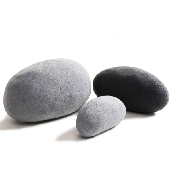 Huge Rock Pillows Living Stones Pillows Living Pillows Pebble Pillows PRE-FILLED Christmas Present ( Max Size Light Gray ) - Image 8