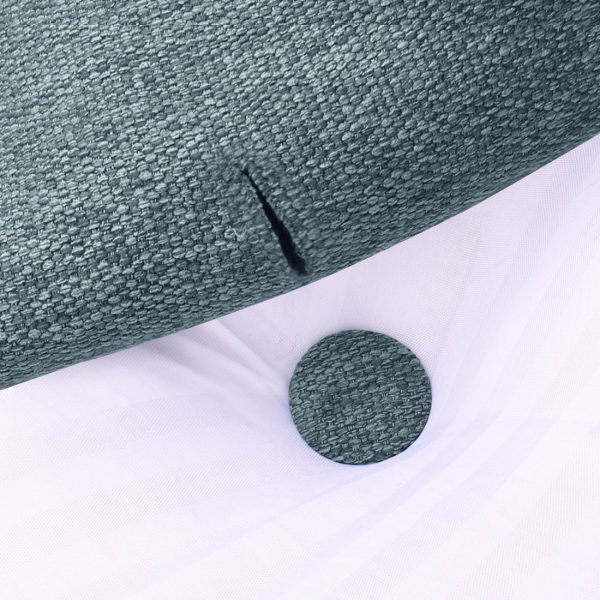 Triangular Reading Pillow Large Bolster Headboard Backrest Positioning Support Wedge Pillow for Day Bed Bunk Bed with Removable Cover (Linen Blend fabric, Gray) - Image 18