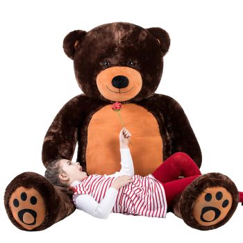 Daney teddy bear 6foot dark brown 001