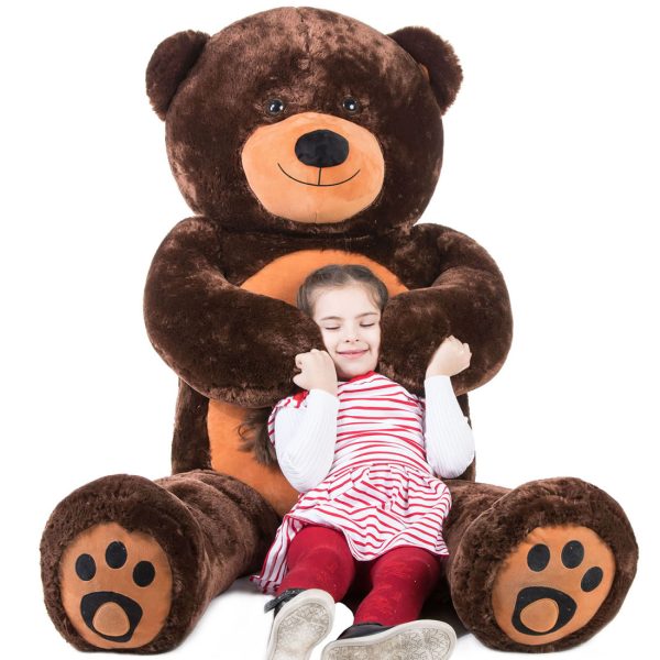 Giant Teddy Bear Big Teddy Bear 72 Inches Dark Brown - Image 3