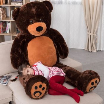 Daney teddy bear 6foot dark brown 005