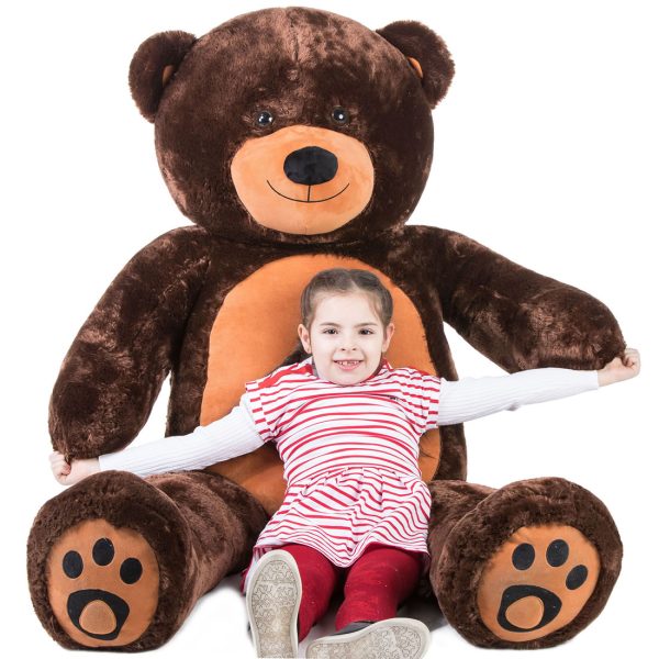 Daney teddy bear 6foot dark brown 019