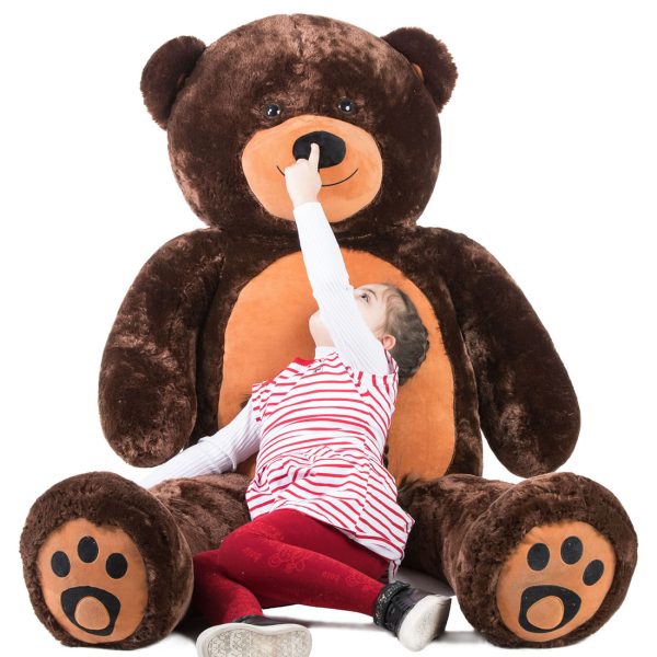 Daney teddy bear 6foot dark brown 020