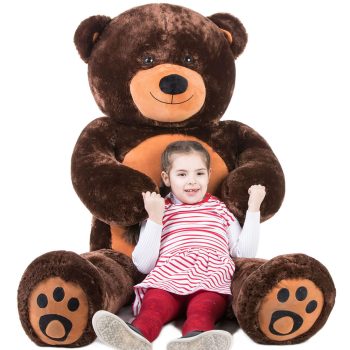 Daney teddy bear 6foot dark brown 023