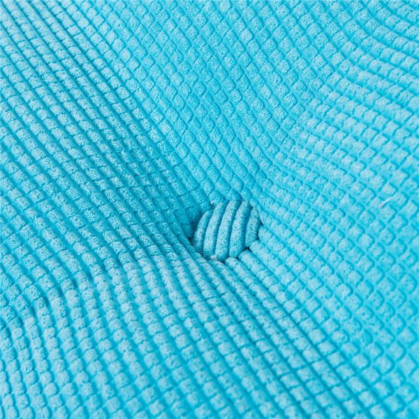 Triangular Reading Pillow Large Bolster Headboard Backrest Positioning Support Wedge Pillow for Day Bed Bunk Bed with Removable Cover (Corduroy fabric, Sky Blue) - Image 9