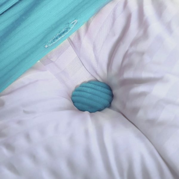 Triangular Reading Pillow Large Bolster Headboard Backrest Positioning Support Wedge Pillow for Day Bed Bunk Bed with Removable Cover (Corduroy fabric, Sky Blue) - Image 13