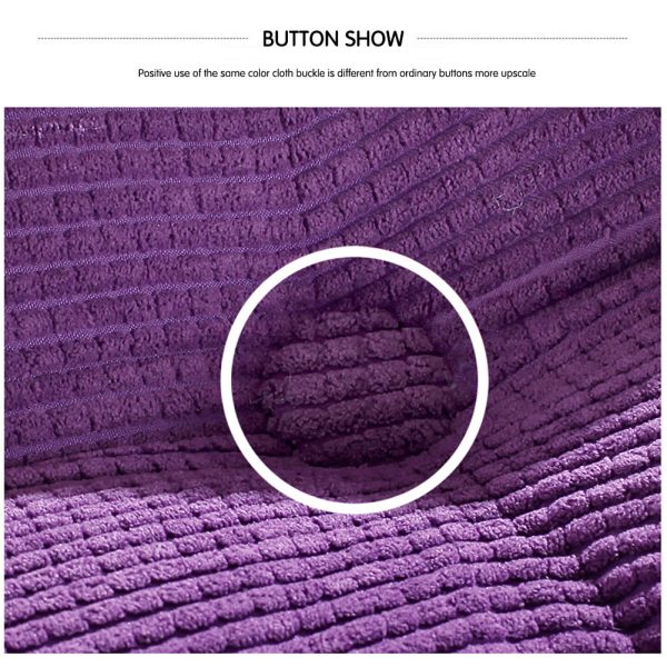 Triangular Reading Pillow Large Bolster Headboard Backrest Positioning Support Wedge Pillow for Day Bed Bunk Bed with Removable Cover (Corduroy fabric, Purple) - Image 10