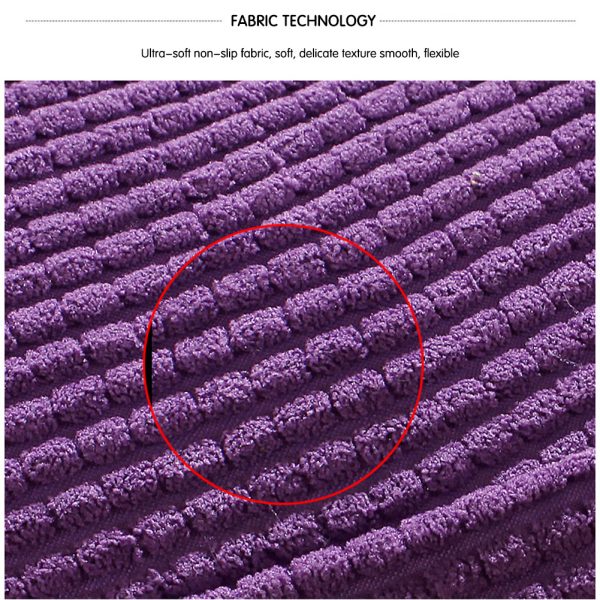 Triangular Reading Pillow Large Bolster Headboard Backrest Positioning Support Wedge Pillow for Day Bed Bunk Bed with Removable Cover (Corduroy fabric, Purple) - Image 12