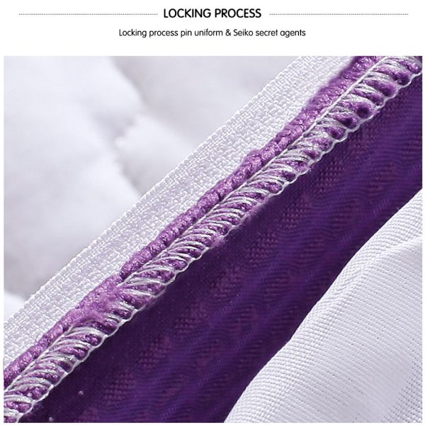 Triangular Reading Pillow Large Bolster Headboard Backrest Positioning Support Wedge Pillow for Day Bed Bunk Bed with Removable Cover (Corduroy fabric, Purple) - Image 13