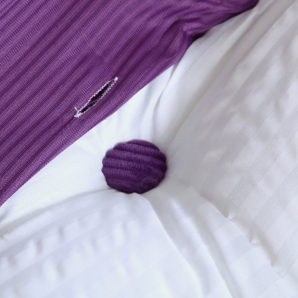Triangular Reading Pillow Large Bolster Headboard Backrest Positioning Support Wedge Pillow for Day Bed Bunk Bed with Removable Cover (Corduroy fabric, Purple) - Image 17