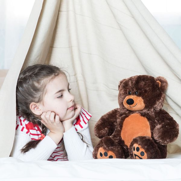 Teddy Bear Gift For Baby/Girlfriend/Mom 10 Inches Dark Brown - Image 2
