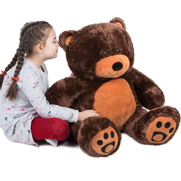 Daney teddy bear 3foot dark brown 005