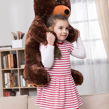 Daney teddy bear 3foot dark brown 007