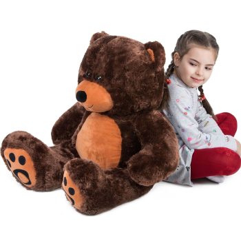 Teddy Bear Gift For Girlfriend/Mom/Kids 36 Inches Dark Brown