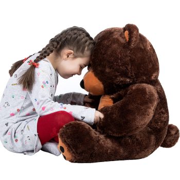 Daney teddy bear 3foot dark brown 025