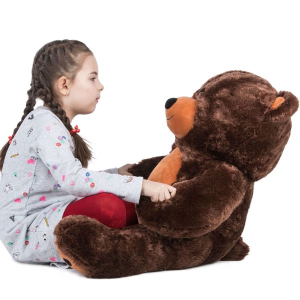 Daney teddy bear 3foot dark brown 026