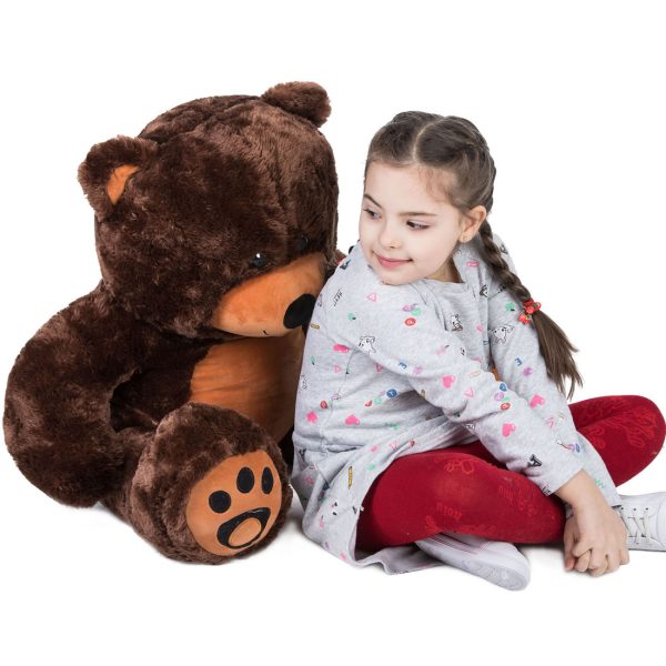 Daney teddy bear 3foot dark brown 029