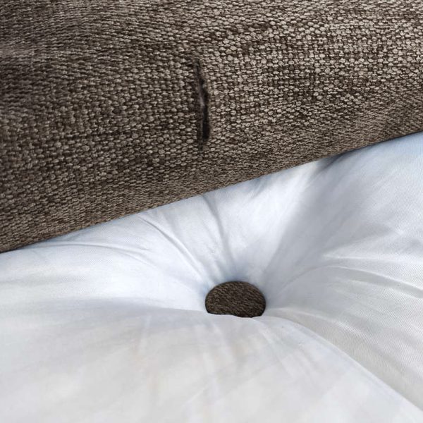 Triangular Reading Pillow Large Bolster Headboard Backrest Positioning Support Wedge Pillow for Day Bed Bunk Bed with Removable Cover (Linen Blend fabric, Coffee) - Image 6