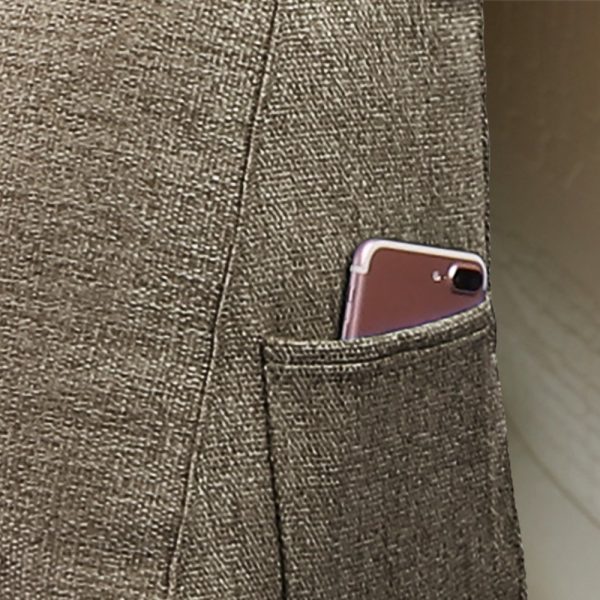 Triangular Reading Pillow Large Bolster Headboard Backrest Positioning Support Wedge Pillow for Day Bed Bunk Bed with Removable Cover (Linen Blend fabric, Coffee) - Image 8