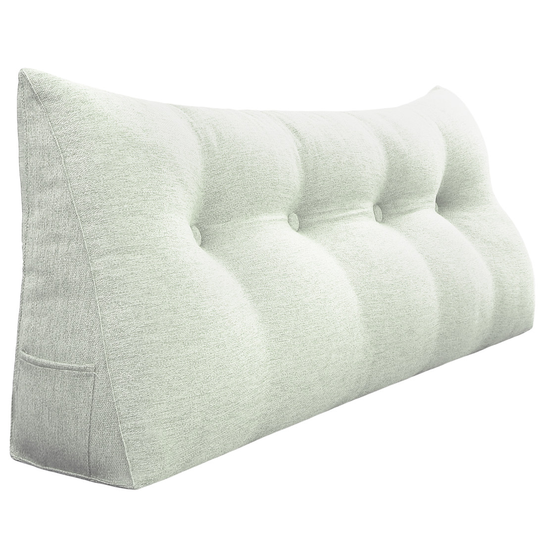 47inch Long Sofa Wedge Triangle Pillow for Relaxing & Lumbar