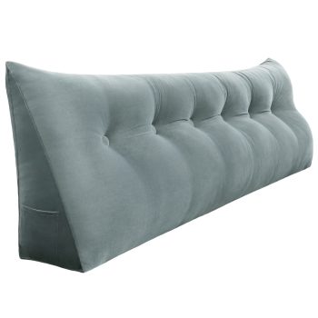 Wedge pillow 71inch Gray 01
