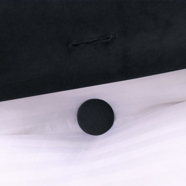 Triangular Reading Pillow Large Bolster Headboard Backrest Positioning Support Wedge Pillow for Day Bed Bunk Bed with Removable Cover (Velvet fabric, Black) - Image 12