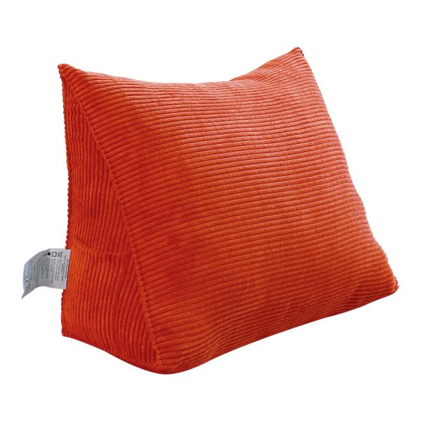 Triangular Reading Pillow Large Bolster Headboard Backrest Positioning Support Wedge Pillow for Day Bed Bunk Bed with Removable Cover (Corduroy fabric) - Image 9