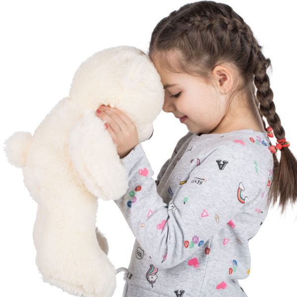 Teddy Bear Gift For Baby/Girlfriend/Mom 10 Inches Ivory White - Image 4
