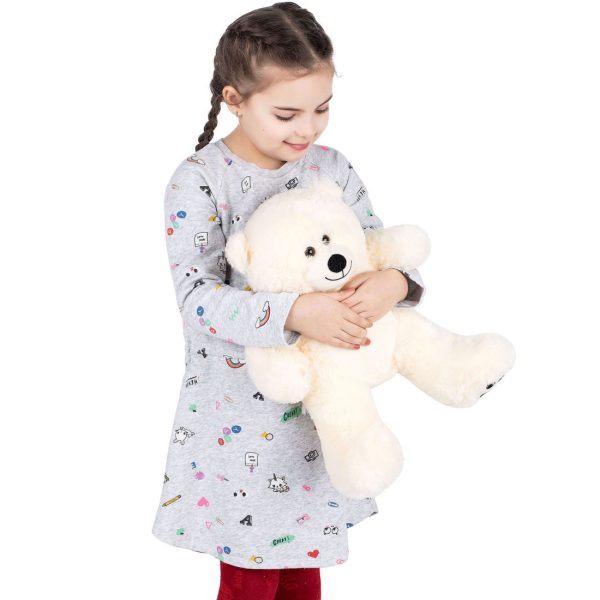 Teddy Bear Gift For Baby/Girlfriend/Mom 10 Inches Ivory White - Image 15