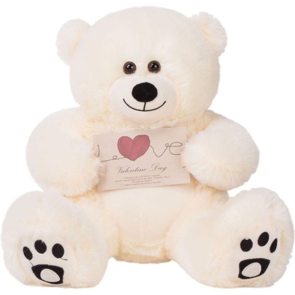 Teddy Bear Gift For Baby/Girlfriend/Mom 10 Inches Ivory White - Image 19