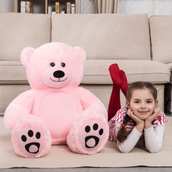 Daney teddy bear 3foot pink 001