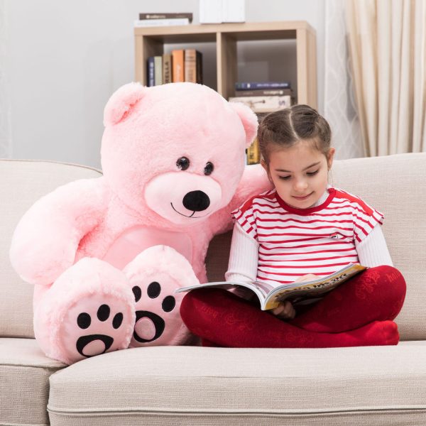 Daney teddy bear 3foot pink 002