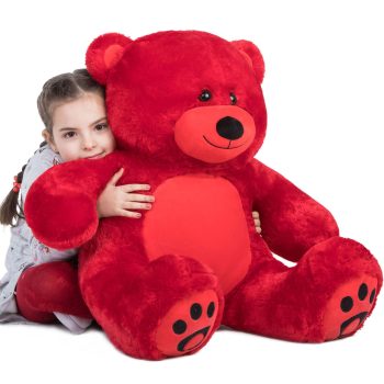 Teddy Bear Gift For Girlfriend/Mom/Kids 36 Inches Red