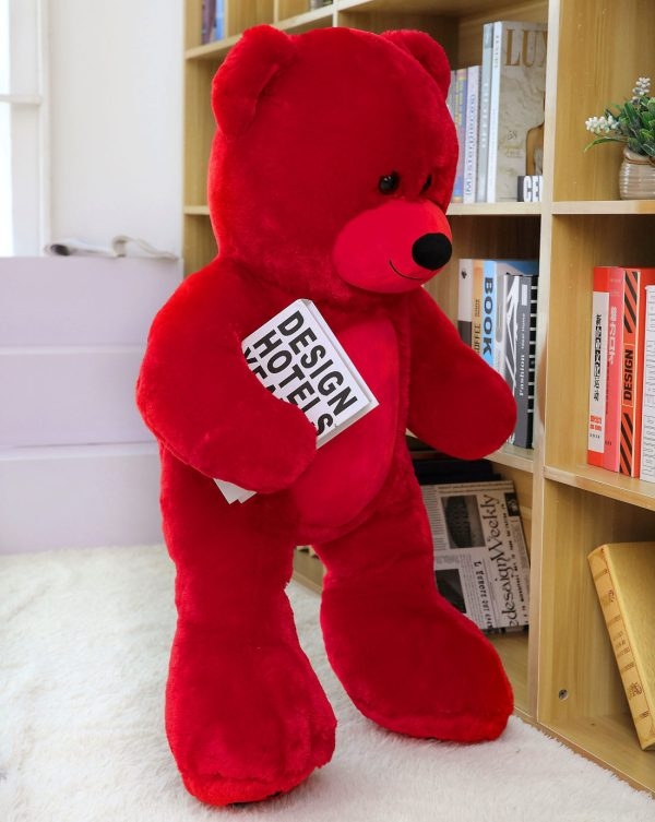 Teddy Bear Gift For Girlfriend/Mom/Kids 36 Inches Red - Image 3