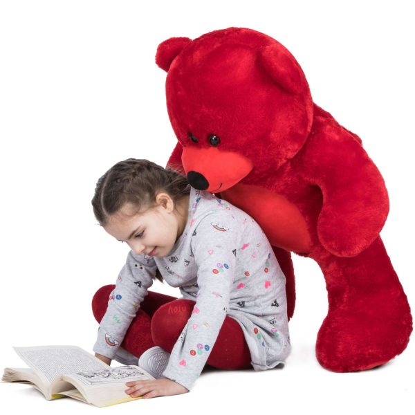 Teddy Bear Gift For Girlfriend/Mom/Kids 36 Inches Red - Image 4