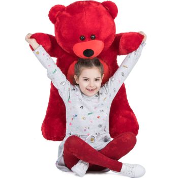 Daney teddy bear 3foot red 025