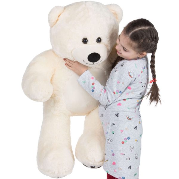 Teddy Bear Gift For Girlfriend/Mom/Kids 36 Inches Ivory White - Image 5