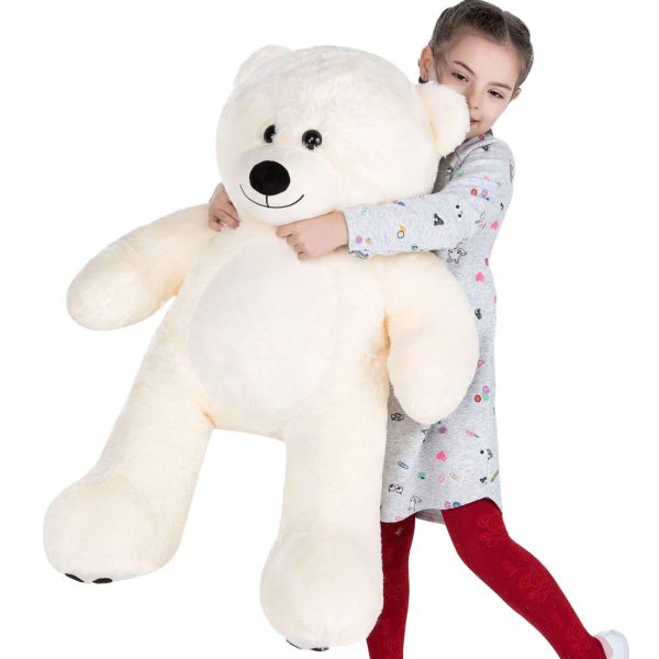 Teddy Bear Gift For Girlfriend/Mom/Kids 36 Inches Ivory White - Image 9