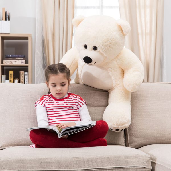 Teddy Bear Gift For Girlfriend/Mom/Kids 36 Inches Ivory White - Image 11