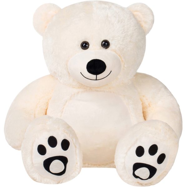 Teddy Bear Gift For Girlfriend/Mom/Kids 36 Inches Ivory White - Image 13