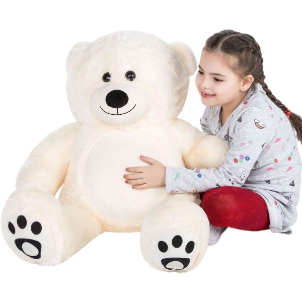 Teddy Bear Gift For Girlfriend/Mom/Kids 36 Inches Ivory White - Image 22