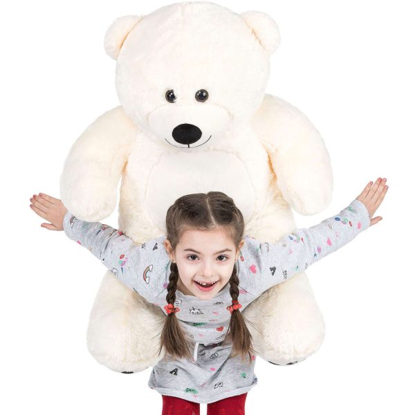 Teddy Bear Gift For Girlfriend/Mom/Kids 36 Inches Ivory White - Image 23