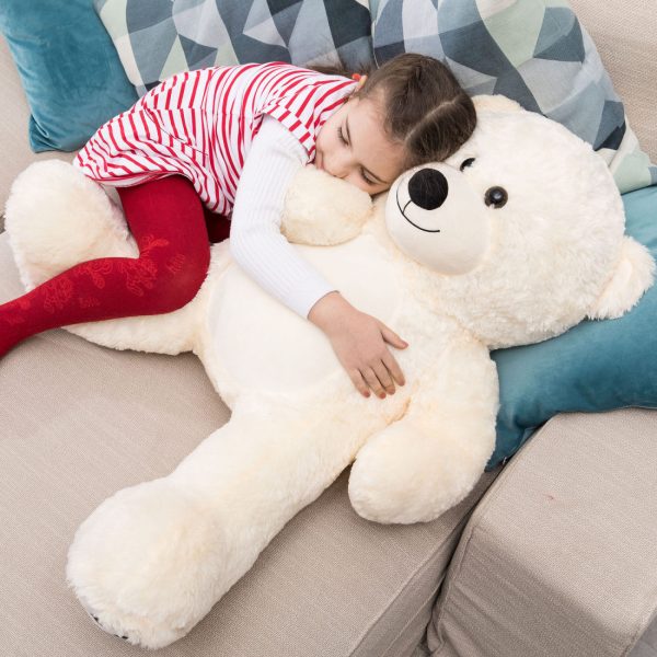 Teddy Bear Gift For Girlfriend/Mom/Kids 36 Inches Ivory White - Image 30