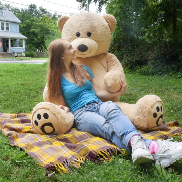 Giant Teddy Bear Big Teddy Bear 72 Inches Brown - Image 2